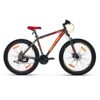 NINETY ONE Limited Edition Manchester 27.5T 21 Speed Shimano ACERA Gears Alloy Bike with Dual Disc Brake Hybrid Bike (Black and Red, 12+ Years, 27.5 x 2.2, 18.5 Inches Frame) for Men