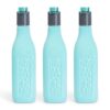 HomeWiz Unbreakable Plastic Water Bottle I Leak Proof I BPA Free Food Grade Fridge Water Bottle I Ideal for Gym, Office, Home, Travel, College, Easy to Clean, 1 Litre Each, Set of 3, Assorted