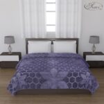 Status Contract Mink Blanket | Double Bed AC Blanket |Skin-Friendly, Lightweight & Super Soft Blanket 2.2 Kgs- 220 x 215 Cms (Grey)