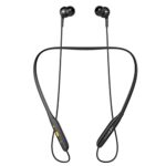 INSTAPLAY INSTABUDS in-Ear Bluetooth 5.0 Wireless Headphones with Extra Bass Stereo Sound, 12Hrs Playtime, Lightweight Neckband, Sweat-Resistant Magnetic Earbuds, Voice Assistant & with Mic – (Gold)