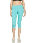 REEBOK Women’s Wor Mesh Capri Tights (Ic9509-M, Semi Classic Teal, M)
