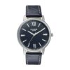 Sonata Poze Quartz Analog Black Dial Leather Strap Watch for Men-SP70039SL01W