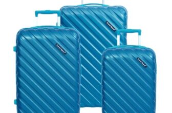 Travelspace Premium 3 Piece Set Luggage With 3 Dial Combination Lock & Spinner Wheels