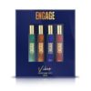 Engage Vibes Perfume Spray Set For Men, Travel Sized, Assorted Pack, Long Lasting, Ideal Valentine Gift, Birthday Gift, 25Mlx4