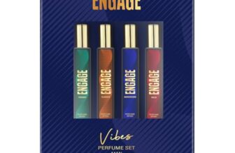 Engage Vibes Perfume Spray Set For Men, Travel Sized, Assorted Pack, Long Lasting, Ideal Valentine Gift, Birthday Gift, 25Mlx4