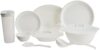Signoraware Round Plastic Dinner Set, White, 32-Pieces
