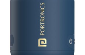 Portronics Sounddrum 1 12W Tws Portable Bluetooth Speaker With Powerful Bass, Bluetooth 5.3V, 360° Surround Sound, Usb Drive In, Type C Fast Charging(Blue)