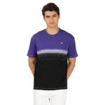 Home Wrangler Men’S Slim Tshirts (Wmts004302_Deep Blue_L)