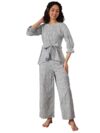 Libas Grey Printed Cotton Night Suit