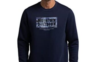 Spykar Men’S Cotton Round Neck Sweatshirt (Mss02Bblw177Navyblue2Xl_Blue_2Xl)