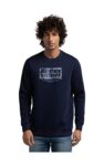 Spykar Men’S Cotton Round Neck Sweatshirt (Mss02Bblw177Navyblue2Xl_Blue_2Xl)