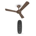 Havells 1200Mm Enticer Bldc Prime Ceiling Fan | Compatible With Regulator & Remote, 5 Star, 100% Copper, Breeze, Sleep Mode, Timer| Upto 55% Energy Saving, High Air Delivery | Bronze Cola Chrome