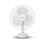 Bajaj Frore Neo Table Fan 400 Mm | Table Fans For Home & Office | Aerodynamically Balanced Blades | 100% Copper Motor | High Air Delivery | 3-Speed Control | 2-Yrs Warranty 【White】