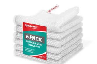 Spotzero By Milton Non-Scratch Steel Wire Dish Cloth (Pack Of 6) I Multipurpose Scrubber For Kitchen Utensils, Sinks, Counter & More I Wet And Dry Cleaning For Kitchen & Home
