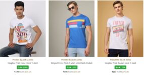 Ajio : Upto 85% Off On Jack & Jones Men’s Clothing.T-Shirt : Shirt : Jeans : Shorts : Trouser : Sweatshirt :