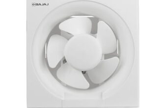 Bajaj Airout 150 Mm 4 Star Dom Exhaust Fan | Back Shutter | 100% Copper Motor | Auto Thermal Protector | Aerodynamaically Designed Blade【White】