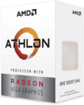 Amd Athlon 3000G With Radeon Vega 3 3.5 Ghz Am4 Socket 2 Cores 4 Threads 1 Mb L2 4 Mb L3 Desktop Processor(Silver)