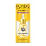 Pond’S Serum Boost Sunscreen Serum Prevent And Fade Dark Patches With The Power Of Spf 50 And Niacinamide-C Serum 14Ml