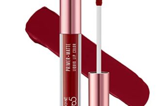 Lakmé 9To5 Primer + Matte Liquid Lip Color Mr4 Deep Maroon
