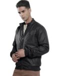 The Indian Garage Co Adult Men’S Slim Fit Jacket (0222-Jkt55-01_Black L)