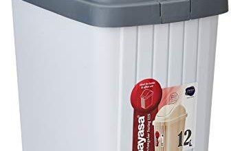 Nayasa Rectangular Swing Dustbin No. 115-12 Ltrs – Green