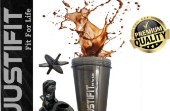 Justifit Shaker Bottle With Whisk Ball | Gym 700 Ml Shaker 700 Ml Shaker(Pack Of 1, Black, Plastic)