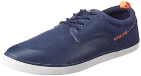Woodland Men’S Navy Canvas Sneakers-7 Uk (41Euro) (Gc 3911021C)