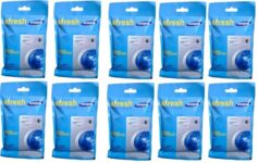 Samsung Washing Machine Drum Cleaning Powder Compatible For Samsung Washing Machine Front Load And Top Load,Washing Machine Cleaning Powder,Drum Cleaner Descaling Powder -100 Gm (Pack Of 10)