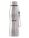 Nirlon Stainless Steel Single Wall Diamond Cut Water Bottle/Fridge Refrigerator Bottle/ 100% Leak Proof/Office Bottle/School Bottle, 1000 Ml, Set Of 2 (Fb_Berry Cool)
