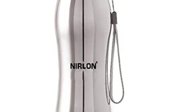 Nirlon Stainless Steel Single Wall Diamond Cut Water Bottle/Fridge Refrigerator Bottle/ 100% Leak Proof/Office Bottle/School Bottle, 1000 Ml, Set Of 2 (Fb_Berry Cool)