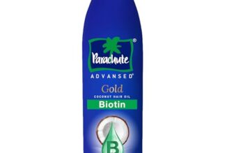 Parachute Advansed Gold Biotin & Coconut Hair Oil | Deep Nourishment For Fuller Hair| No Paraben Or Silicone | 300Ml