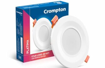 Crompton Star Lord Jbnxt Junction Box Downlighter | 5W | Round | Natural White | Pack Of 1 | Junction Box | Cutout: 3 Inch, 75 Mm | For Use In Halls, Bedroom, Kitchens, Office, Stores