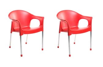Cello Metallo Chair Red Set Of 2
