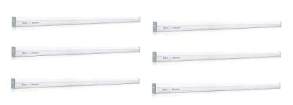 Philips Slimline Advance 25-Watt 2500-Lumen Metal Batten Tubelight (Pack Of 6) (Warm White) (Study Room Specialist)