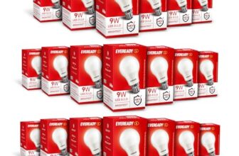 Eveready 9W Led Bulb, Cool Day Light (6500K), B22 Base, Energy-Efficient, 4Kv Surge Protection, Long-Lasting Durability – Pack Of 20