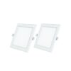 Polycab 12W Led Panel Light Scintillate Edge Slim Square Smart Offers Bright Lumination Long Lifespan No Harmful Radiation (Warm White, 3000K, 2 Pcs, Cut Out: 5.9 Inches)