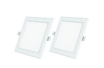 Polycab 12W Led Panel Light Scintillate Edge Slim Square Smart Offers Bright Lumination Long Lifespan No Harmful Radiation (Warm White, 3000K, 2 Pcs, Cut Out: 5.9 Inches)