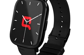 Compaq Q Watch Balance Series With 1.69″ Hd Display| Instant Messaging Notification| Blood Pressure Monitoring|Heart Rate Monitoring| Sleep Monitoring | Smartwatch (Black)