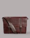 Tortoise_ Pedro-Genuine Leather Laptop Messenger Bag (Dark Brown)