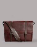 Tortoise_ Pedro-Genuine Leather Laptop Messenger Bag (Dark Brown)