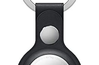 Apple Airtag Leather Key Ring – Midnight