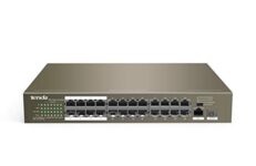 Tenda Tef1126P-24-250W 24-Port Gigabit/Sfp Slots Switch With 24-Port Poe (Gray)