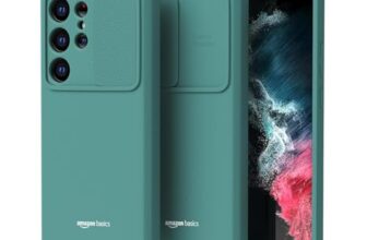 Amazonbasics Optik Armor Back Cover Case For Samsung Galaxy S23 Ultra (Poly Carbonate + Tpu | Abyss Green)