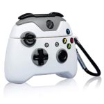 Kaca Silicone Soft Case Cover With Keychain Shockproof Flexible Full Body Protective Skin Cover For Airpods 1 & 2 (Gaming Remote)