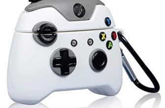 Kaca Silicone Soft Case Cover With Keychain Shockproof Flexible Full Body Protective Skin Cover For Airpods 1 & 2 (Gaming Remote)