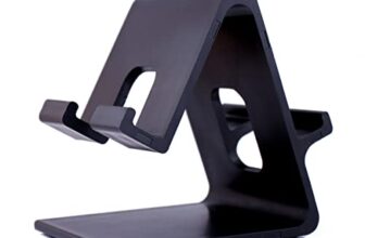 Kanget 2 In 1 Smart Phone Stand Multi Angle, Iphone Stand: Desktop Stand Holder Dock For All Smartphones And Tablets Of Any Size (Black) (Double Hold)