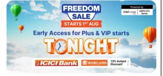 Flipkart : Freedom Sale Starts From Tonight (12:00AM)•Stay Active & Pin Us On Top•Don’t Mute UsMany Loot Deals Will Come
