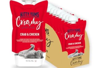 Kitty Yums Creamy Crab & Chicken Cat Treat (80G X12),960G Pack