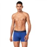 Macroman M-Series Mw Signature Collection By Rohit Bal Premium Modal, Spandex Mens Trunks Sodalite Blue Small Mms8522