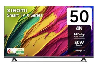 Xiaomi Mi 125 Cm (50 Inches) X Series 4K Led Smart Google Tv L50Ma-Auin (Black)